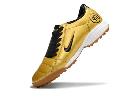Chuteira Nike Total 90 Society Dourado/Preto