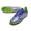 Chuteira Campo Adidas F50 Elite FG Roxo Claro e Verde