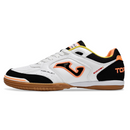 Chuteira Futsal Joma Top Flex 24 IC Branco, Preto e Laranja