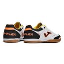 Chuteira Futsal Joma Top Flex 24 IC Branco, Preto e Laranja