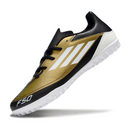 Chuteira Society Adidas F50 Club TF Messi Triunfo Dourado Pack